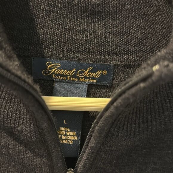 Garret Scott Extra Fine Merino Sweater Pullover size Large - Picture 2 of 9